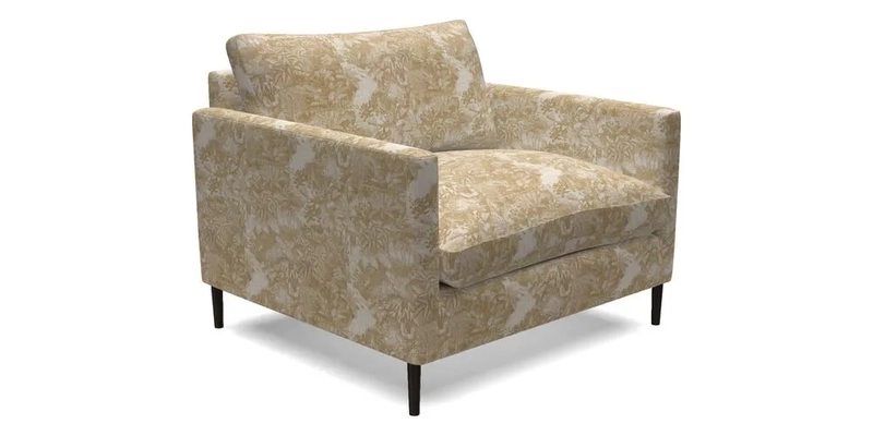 Heyshott Snuggler in Two Tone Plain Biscuit. Loose cover option available