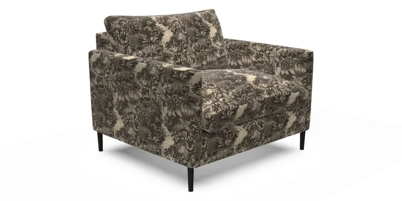 Heyshott Snuggler in Two Tone Plain Biscuit. Loose cover option available