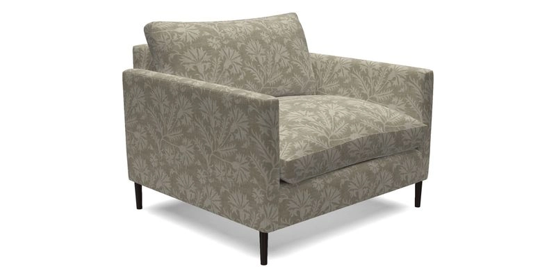 Heyshott Snuggler in Two Tone Plain Biscuit. Loose cover option available