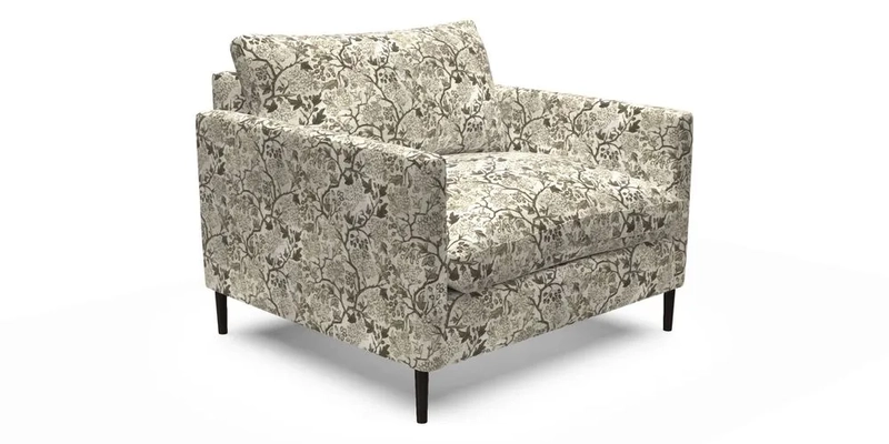 Heyshott Snuggler in Two Tone Plain Biscuit. Loose cover option available