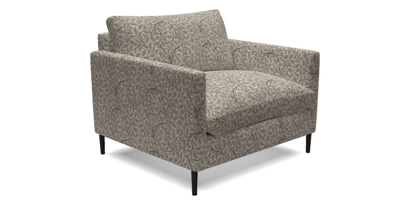 Heyshott Snuggler in Two Tone Plain Biscuit. Loose cover option available