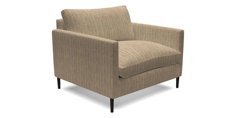 Heyshott Snuggler in Two Tone Plain Biscuit. Loose cover option available