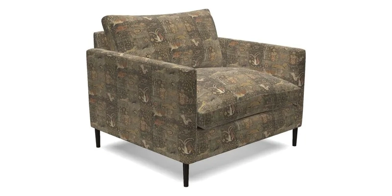 Heyshott Snuggler in Two Tone Plain Biscuit. Loose cover option available