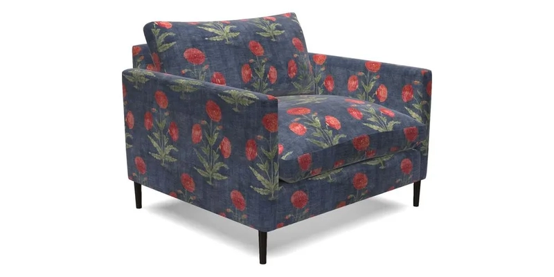 Heyshott Snuggler in Two Tone Plain Biscuit. Loose cover option available