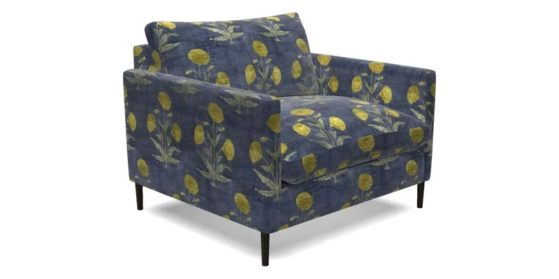 Heyshott Snuggler in Two Tone Plain Biscuit. Loose cover option available