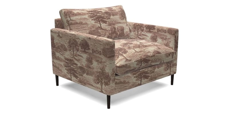Heyshott Snuggler in Two Tone Plain Biscuit. Loose cover option available