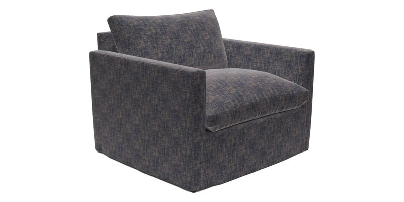 Heyshott Snuggler in Two Tone Plain Biscuit. Loose cover option available