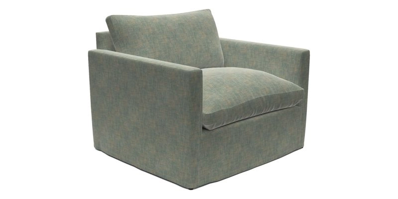 Heyshott Snuggler in Two Tone Plain Biscuit. Loose cover option available