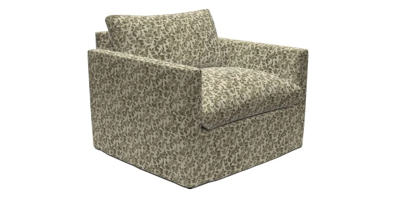 Heyshott Snuggler in Two Tone Plain Biscuit. Loose cover option available
