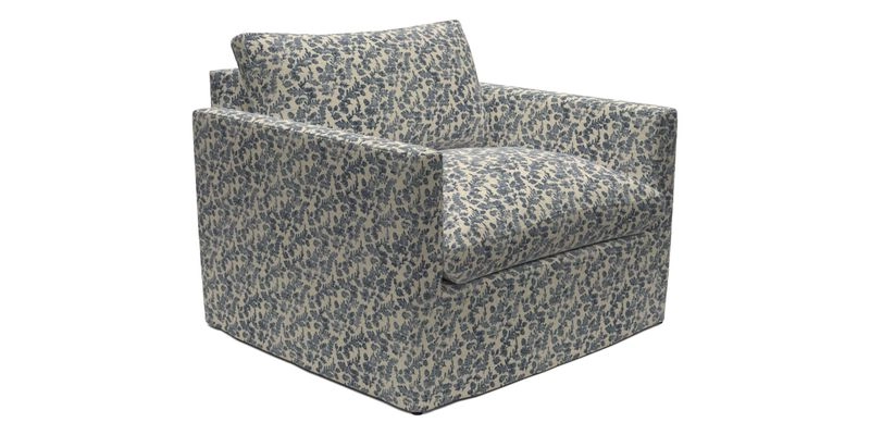 Heyshott Snuggler in Two Tone Plain Biscuit. Loose cover option available