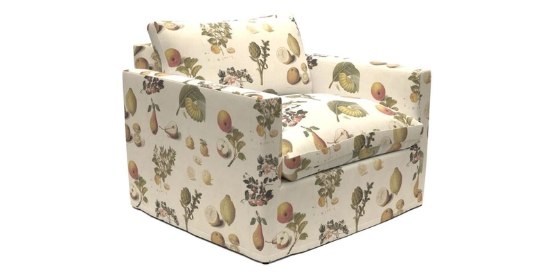 Heyshott Snuggler in Two Tone Plain Biscuit. Loose cover option available