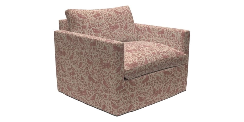 Heyshott Snuggler in Two Tone Plain Biscuit. Loose cover option available