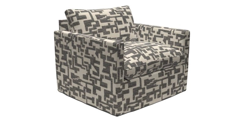 Heyshott Snuggler in Two Tone Plain Biscuit. Loose cover option available