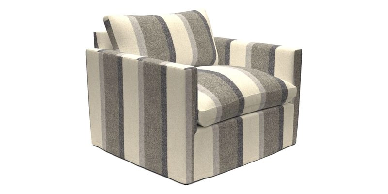 Heyshott Snuggler in Two Tone Plain Biscuit. Loose cover option available