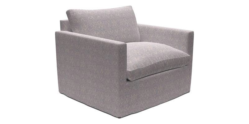 Heyshott Snuggler in Two Tone Plain Biscuit. Loose cover option available