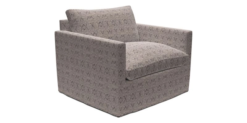 Heyshott Snuggler in Two Tone Plain Biscuit. Loose cover option available