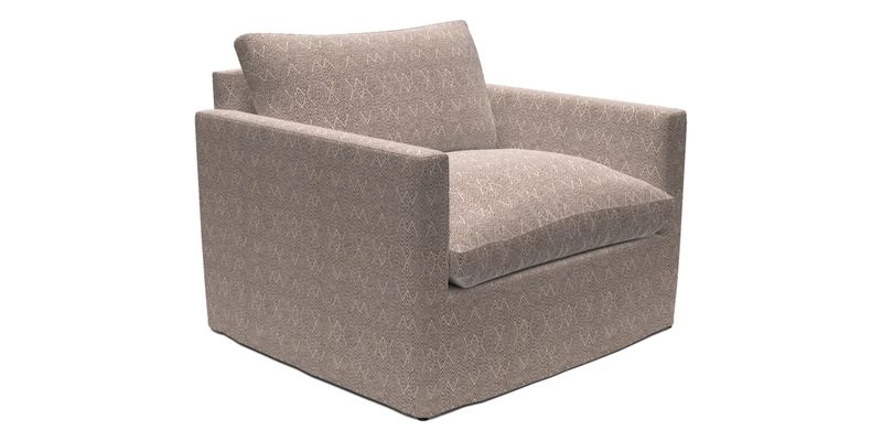 Heyshott Snuggler in Two Tone Plain Biscuit. Loose cover option available