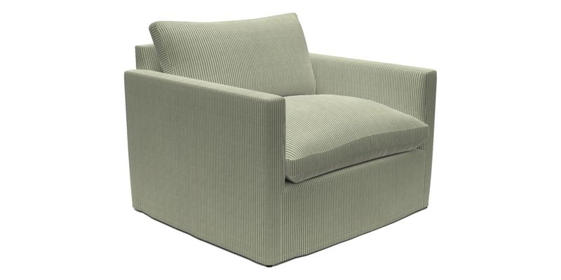 Heyshott Snuggler in Two Tone Plain Biscuit. Loose cover option available