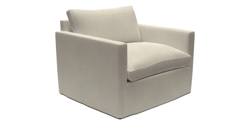 Heyshott Snuggler in Two Tone Plain Biscuit. Loose cover option available