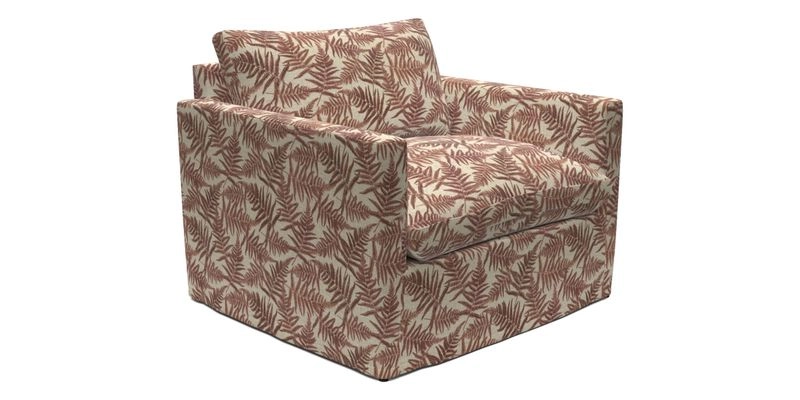 Heyshott Snuggler in Two Tone Plain Biscuit. Loose cover option available