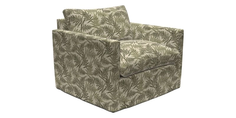 Heyshott Snuggler in Two Tone Plain Biscuit. Loose cover option available