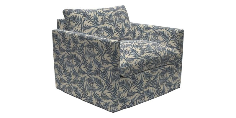 Heyshott Snuggler in Two Tone Plain Biscuit. Loose cover option available