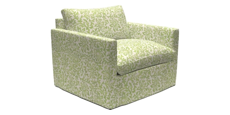 Heyshott Snuggler in Two Tone Plain Biscuit. Loose cover option available