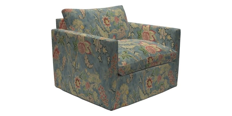 Heyshott Snuggler in Two Tone Plain Biscuit. Loose cover option available