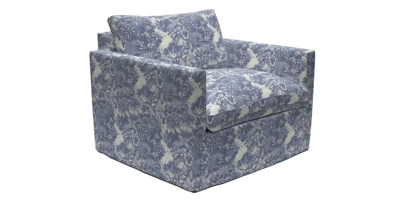 Heyshott Snuggler in Two Tone Plain Biscuit. Loose cover option available