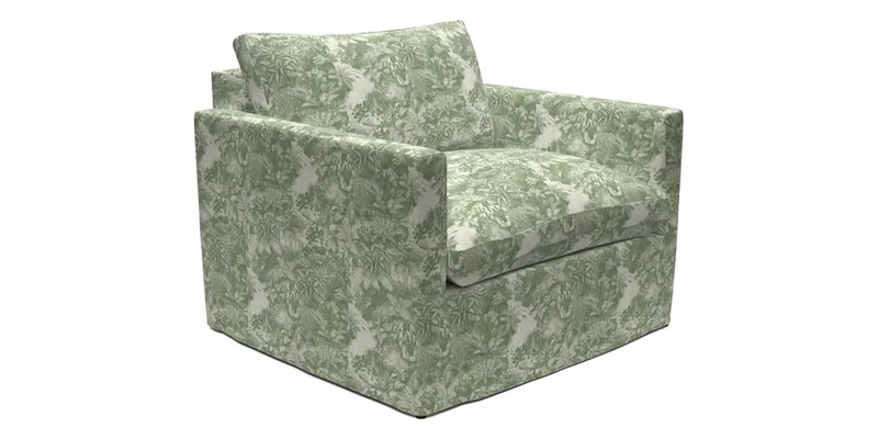 Heyshott Snuggler in Two Tone Plain Biscuit. Loose cover option available