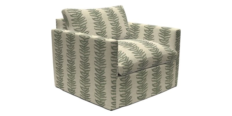Heyshott Snuggler in Two Tone Plain Biscuit. Loose cover option available