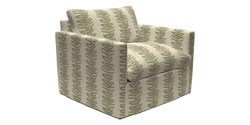 Heyshott Snuggler in Two Tone Plain Biscuit. Loose cover option available