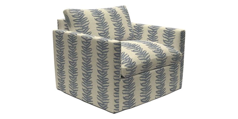 Heyshott Snuggler in Two Tone Plain Biscuit. Loose cover option available