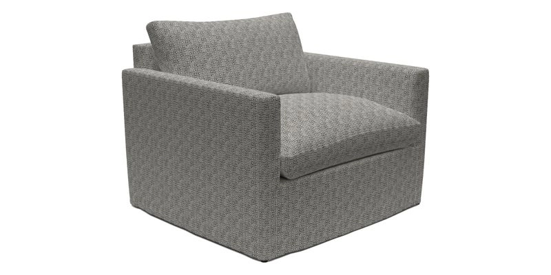 Heyshott Snuggler in Two Tone Plain Biscuit. Loose cover option available