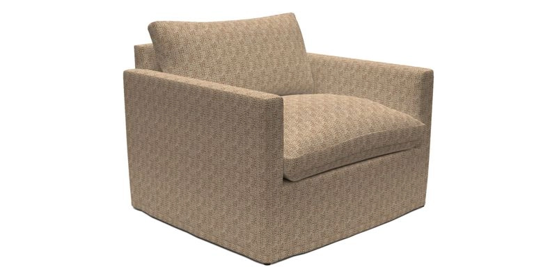 Heyshott Snuggler in Two Tone Plain Biscuit. Loose cover option available