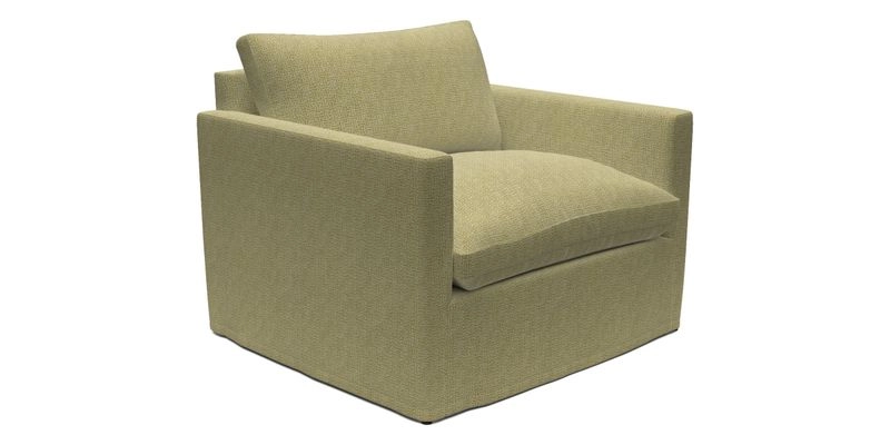 Heyshott Snuggler in Two Tone Plain Biscuit. Loose cover option available