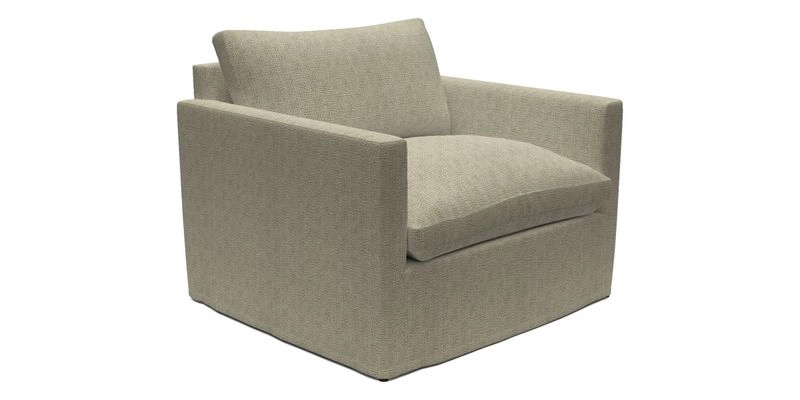 Heyshott Snuggler in Two Tone Plain Biscuit. Loose cover option available