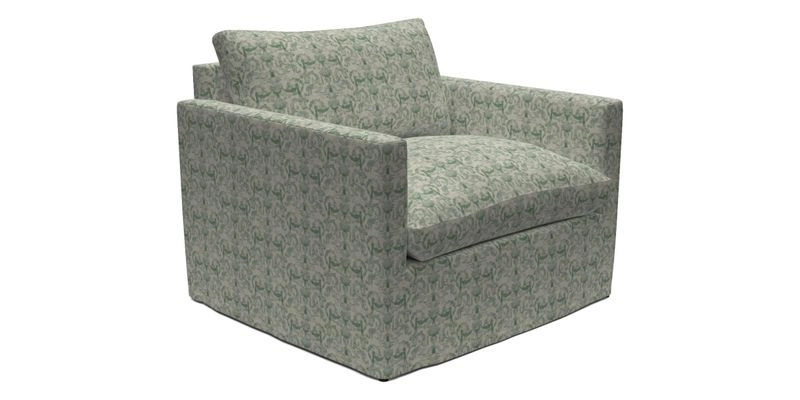 Heyshott Snuggler in Two Tone Plain Biscuit. Loose cover option available