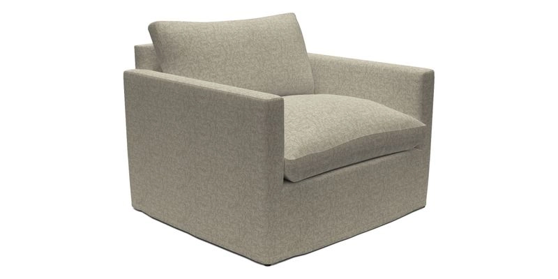 Heyshott Snuggler in Two Tone Plain Biscuit. Loose cover option available