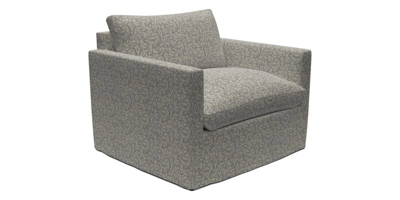 Heyshott Snuggler in Two Tone Plain Biscuit. Loose cover option available