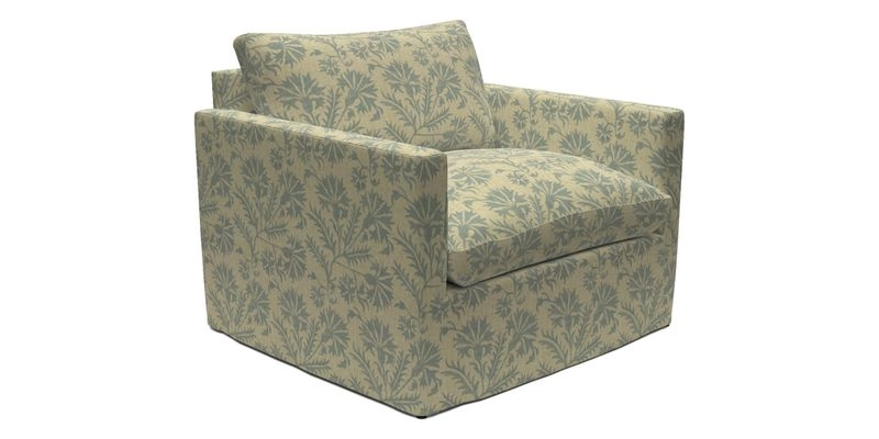 Heyshott Snuggler in Two Tone Plain Biscuit. Loose cover option available