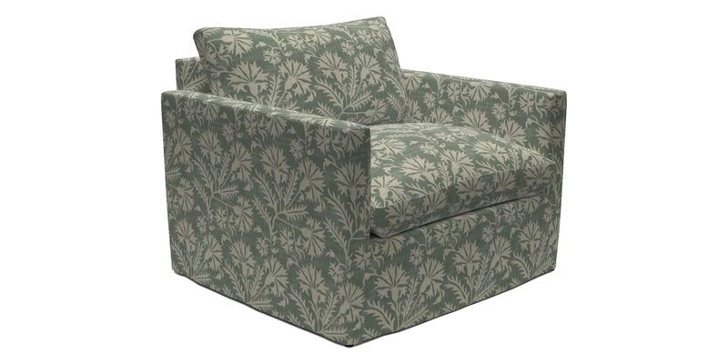 Heyshott Snuggler in Two Tone Plain Biscuit. Loose cover option available