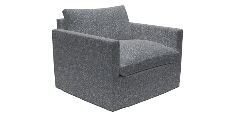 Heyshott Snuggler in Two Tone Plain Biscuit. Loose cover option available