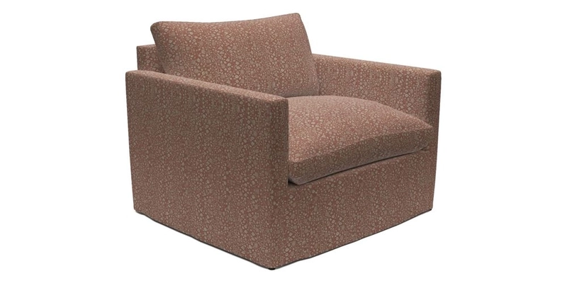 Heyshott Snuggler in Two Tone Plain Biscuit. Loose cover option available