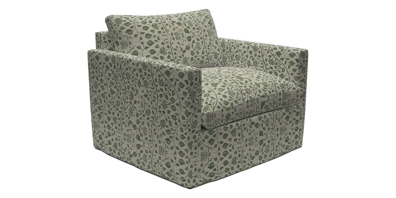 Heyshott Snuggler in Two Tone Plain Biscuit. Loose cover option available