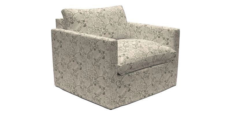 Heyshott Snuggler in Two Tone Plain Biscuit. Loose cover option available