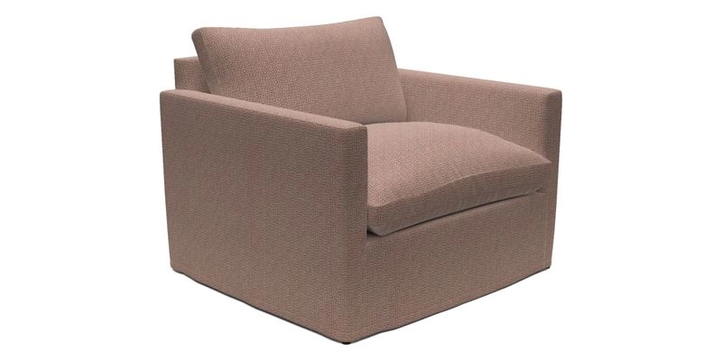 Heyshott Snuggler in Two Tone Plain Biscuit. Loose cover option available