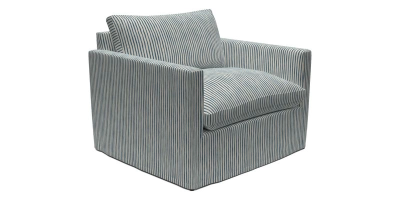 Heyshott Snuggler in Two Tone Plain Biscuit. Loose cover option available