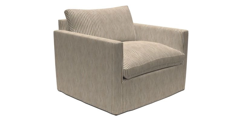 Heyshott Snuggler in Two Tone Plain Biscuit. Loose cover option available