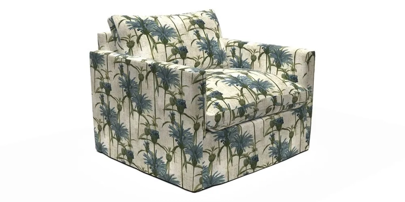 Heyshott Snuggler in Two Tone Plain Biscuit. Loose cover option available